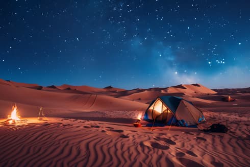 Dubai: Standard Desert safari with overnight stay